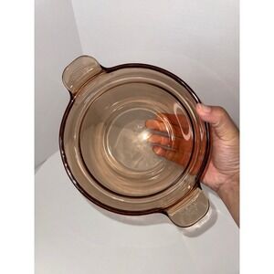 Visions Corning Amber Glass Casserole Dish Oven Safe Cookware 1.5L‎ V-20-B